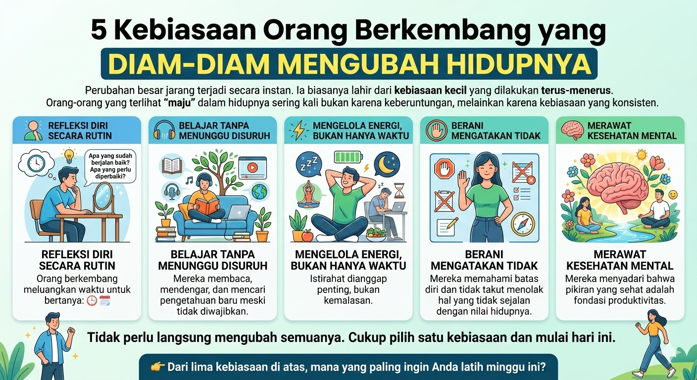 You are currently viewing Kebiasaan Orang Berkembang